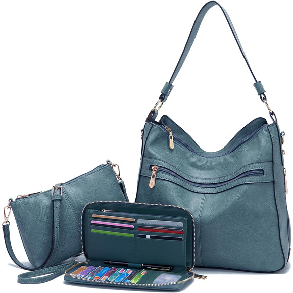 Women Large Crossbody Bags Ladies Satchel Shoulder Handbags Purse and Wallet Set - Picture 1 of 9
